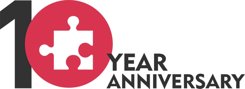 シャフト株式会社 10周年記念ロゴ